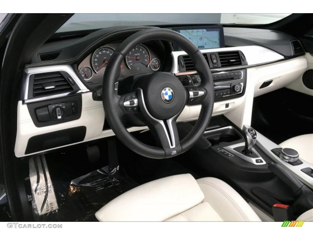2017 BMW M4 Convertible Individual Opal White Dashboard Photo #137535433