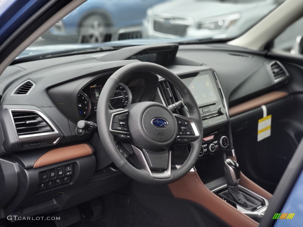 2020 Forester 2.5i Touring - Horizon Blue Pearl / Saddle Brown photo #7