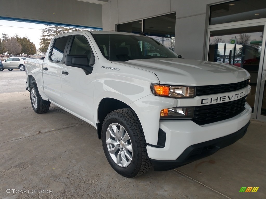 2020 Silverado 1500 Custom Crew Cab 4x4 - Summit White / Jet Black photo #2