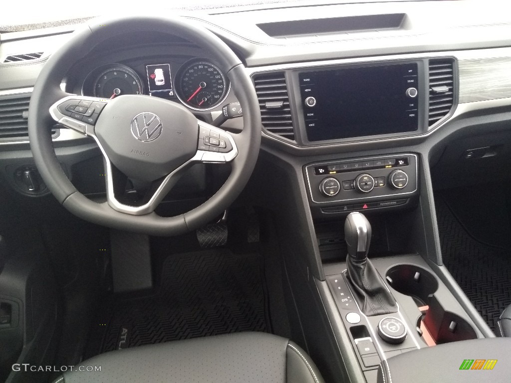 2020 Volkswagen Atlas Cross Sport SE Technology 4Motion Titan Black Dashboard Photo #137543871