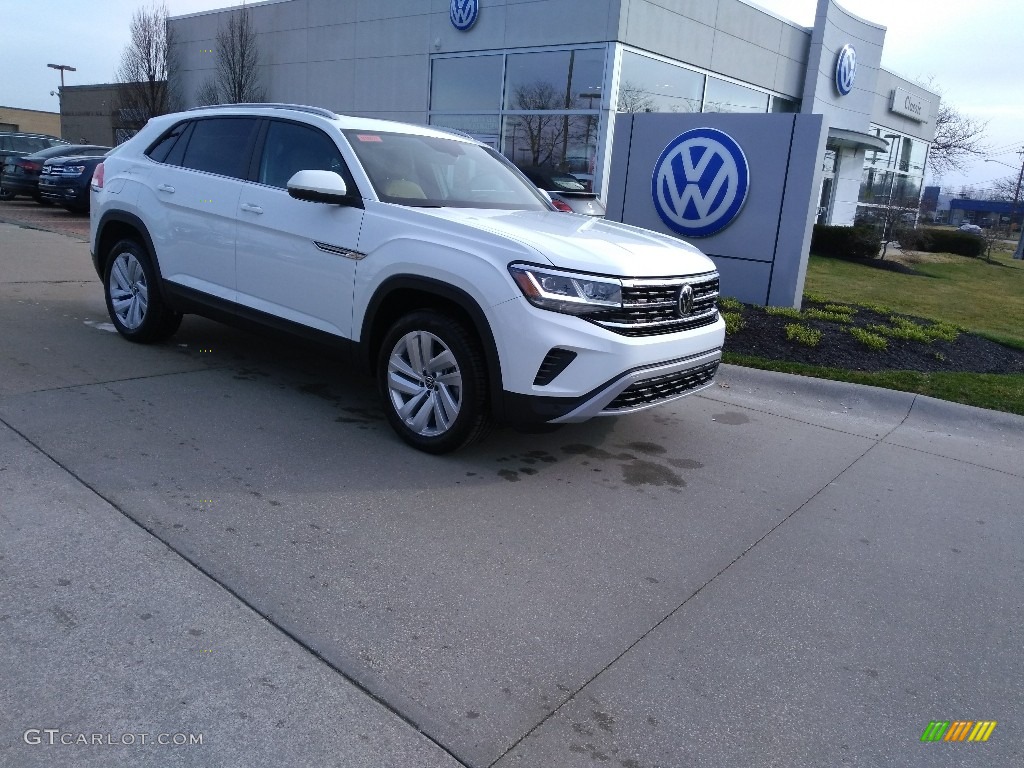 Pure White 2020 Volkswagen Atlas Cross Sport SE Technology 4Motion Exterior Photo #137544087