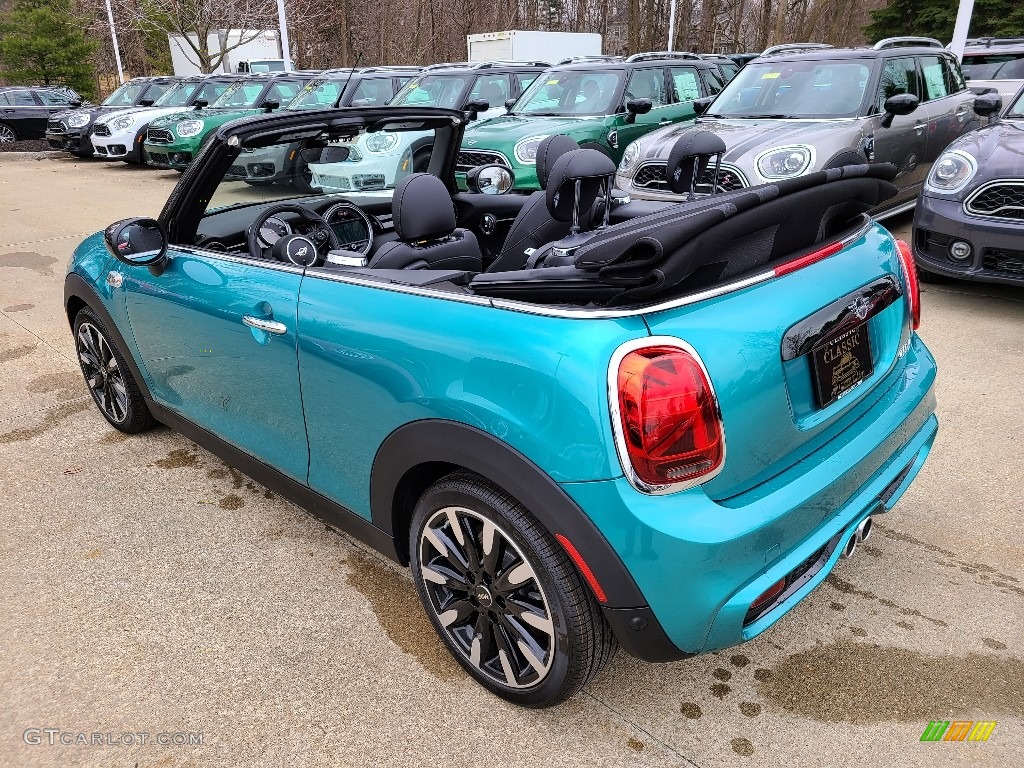2020 Convertible Cooper S - Caribbean Aqua Metallic / Carbon Black photo #3