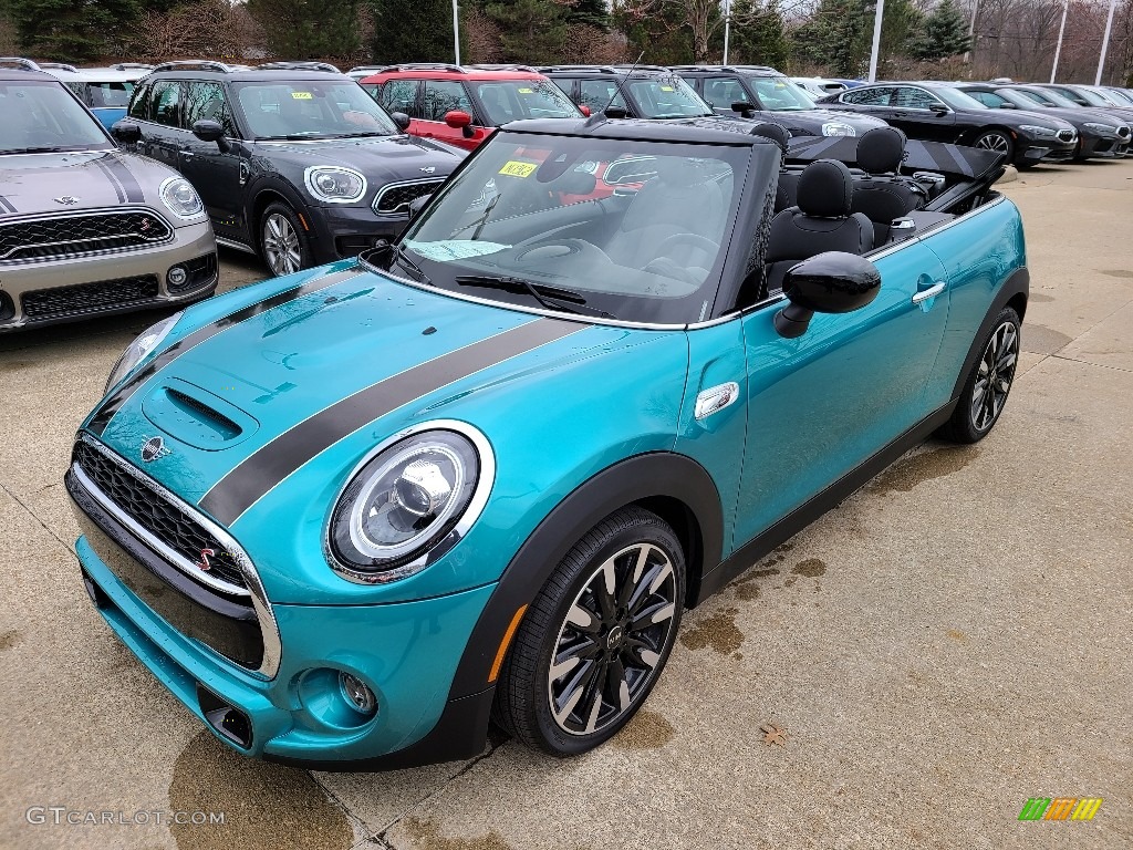 Caribbean Aqua Metallic 2020 Mini Convertible Cooper S Exterior Photo #137546628