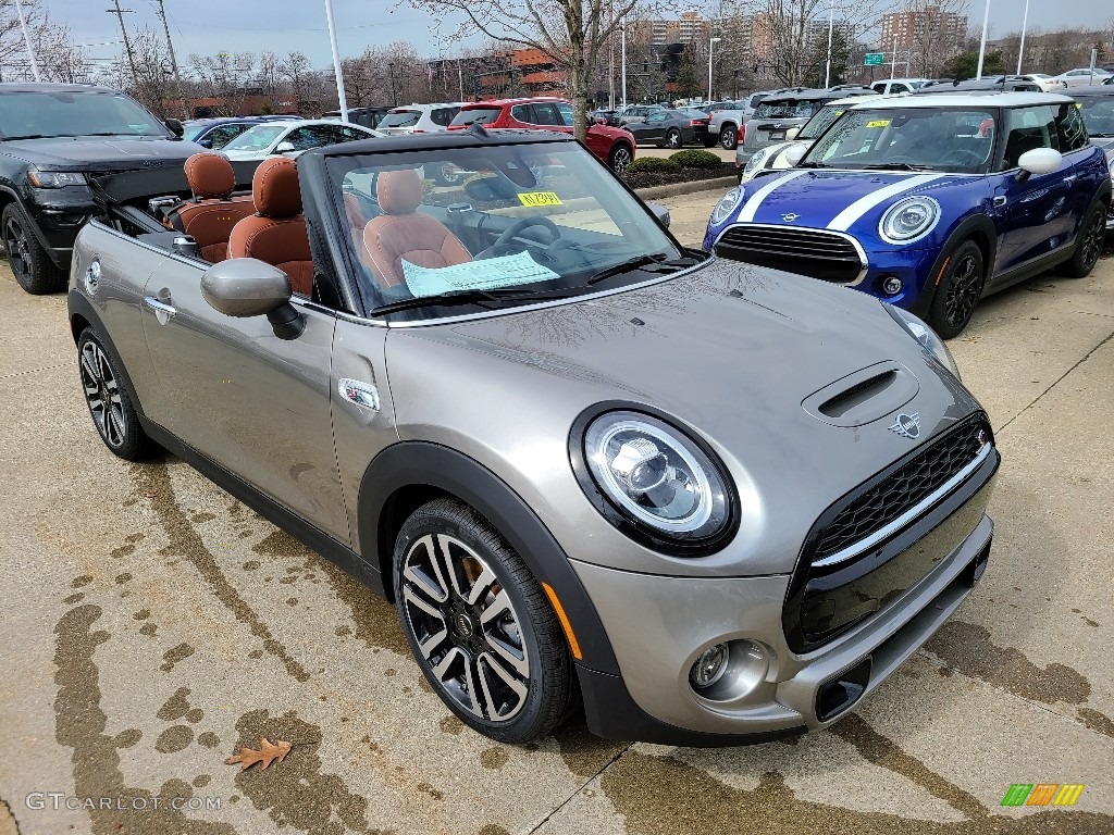 2020 Convertible Cooper S - Melting Silver Metallic / Malt Brown photo #1