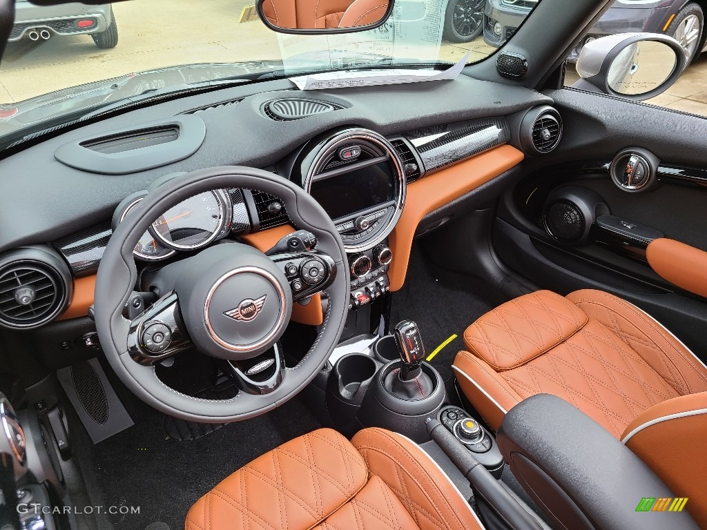 Malt Brown Interior 2020 Mini Convertible Cooper S Photo #137547516