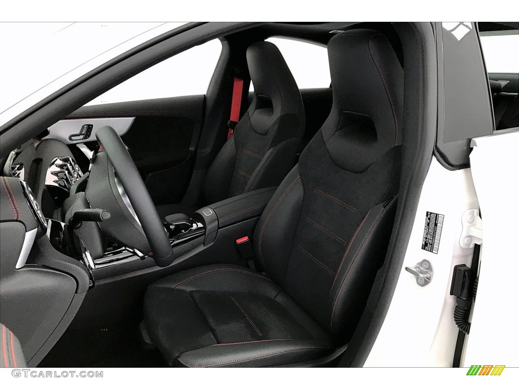 Black Dinamica w/Red stitching Interior 2020 Mercedes-Benz CLA AMG 35 Coupe Photo #137547987