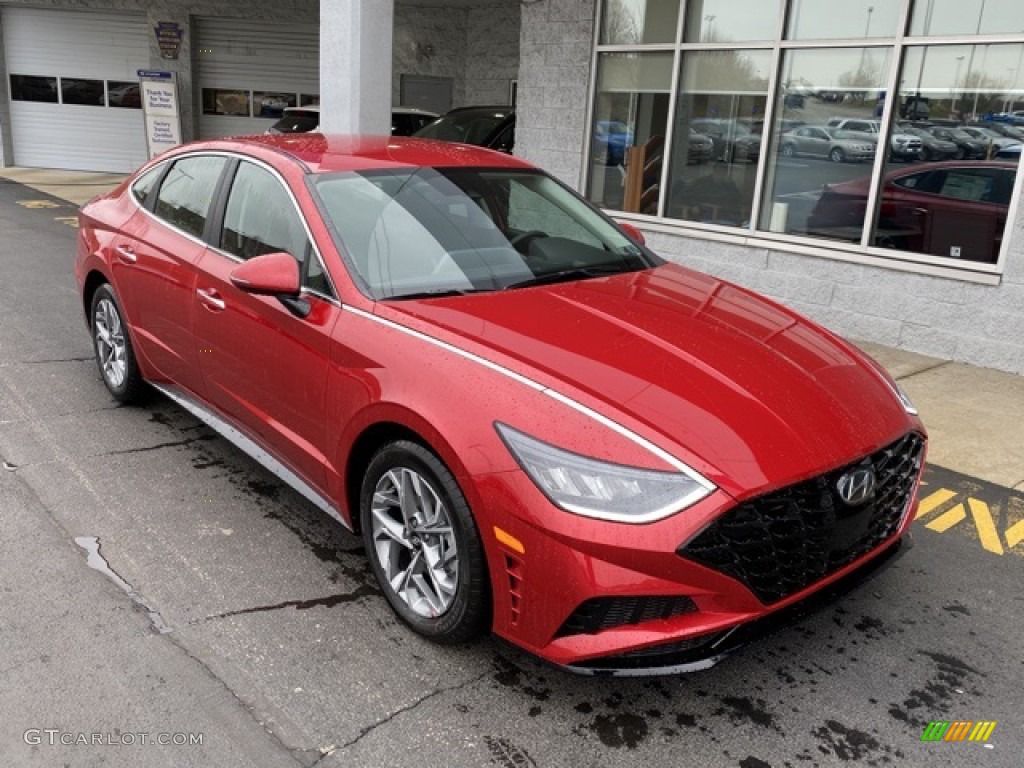 2020 Calypso Red Hyundai Sonata SEL 137543602 Photo 20