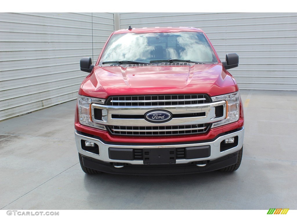 2020 F150 XLT SuperCrew 4x4 - Rapid Red / Medium Earth Gray photo #3