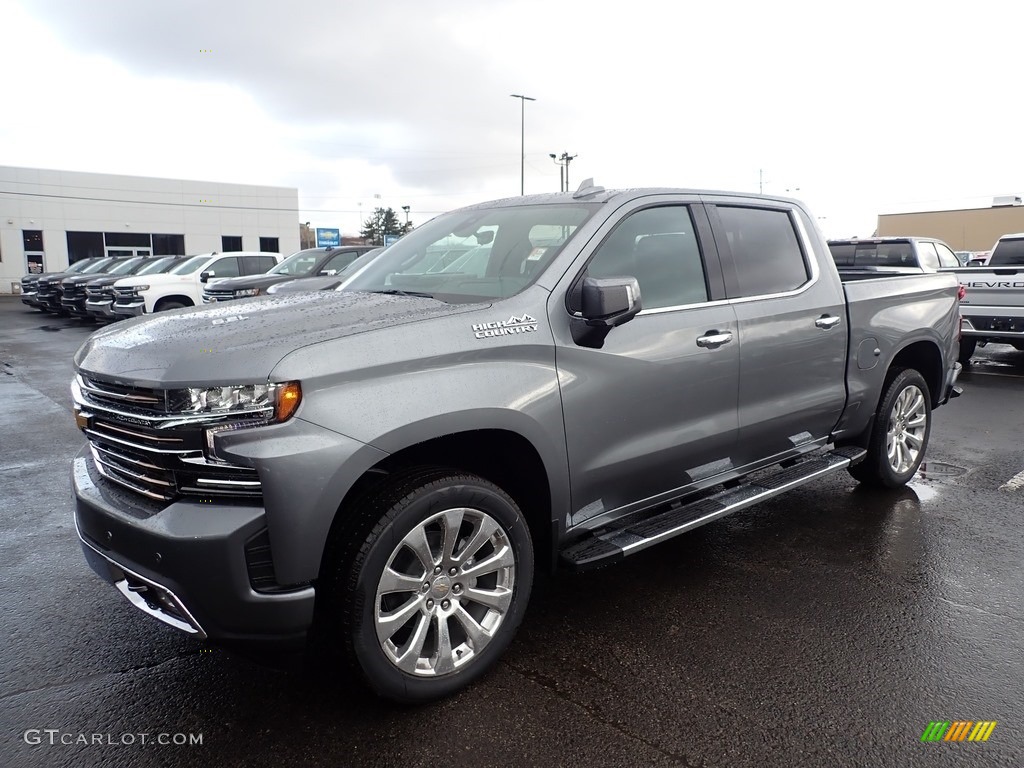 Satin Steel Metallic 2020 Chevrolet Silverado 1500 High Country Crew Cab 4x4 Exterior Photo #137553129