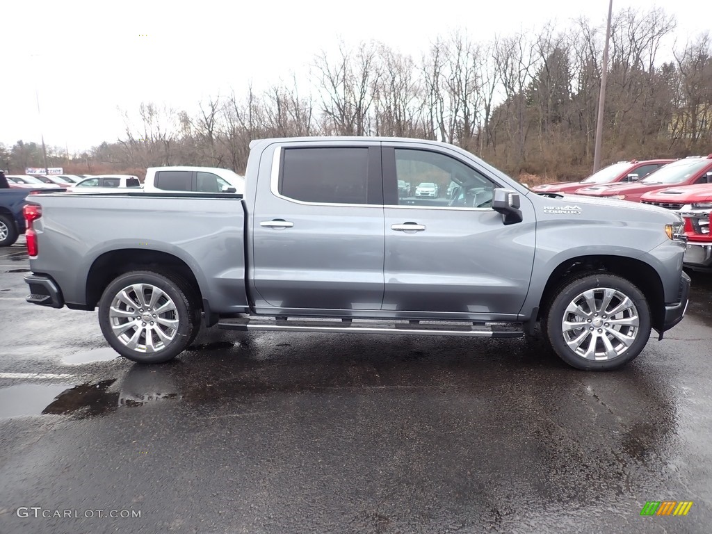 Satin Steel Metallic 2020 Chevrolet Silverado 1500 High Country Crew Cab 4x4 Exterior Photo #137553252