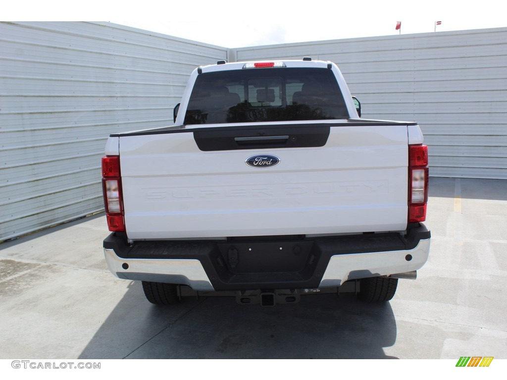 2020 F250 Super Duty Lariat Crew Cab 4x4 - Oxford White / Black photo #7