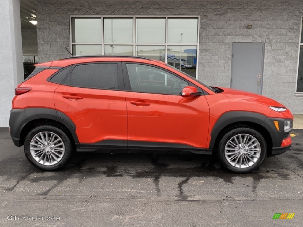 Sunset Orange 2020 Hyundai Kona SEL AWD Exterior Photo #137553738