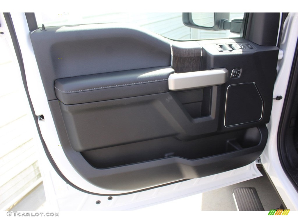2020 F250 Super Duty Lariat Crew Cab 4x4 - Oxford White / Black photo #9