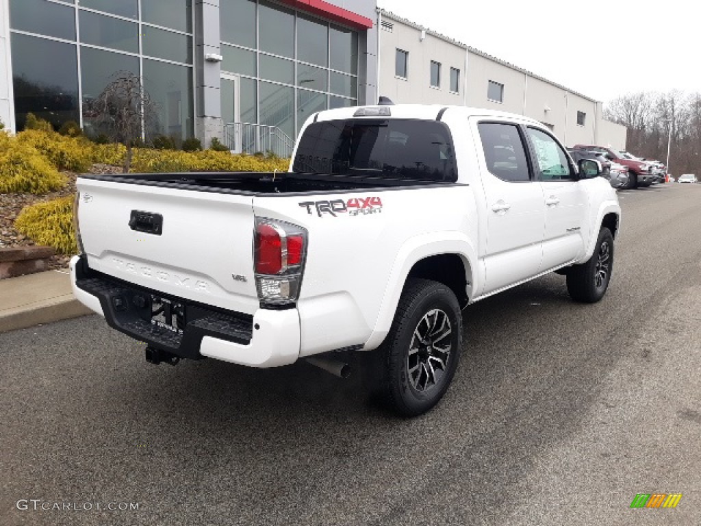 2020 Tacoma TRD Sport Double Cab 4x4 - Super White / TRD Cement/Black photo #41