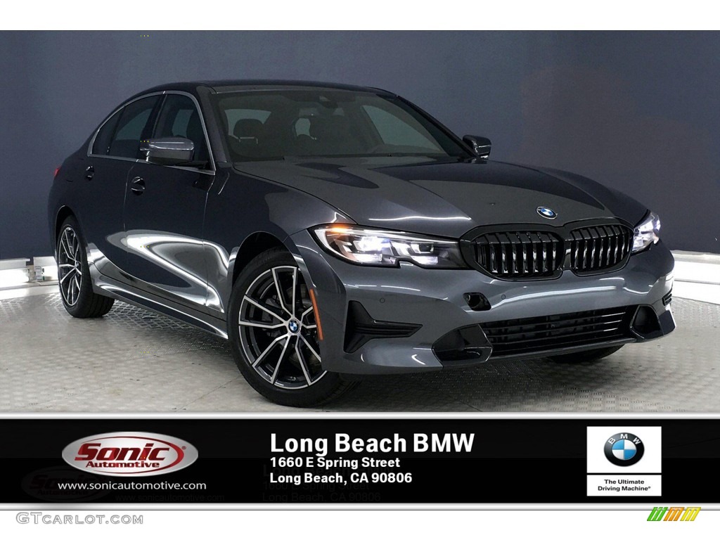 2020 3 Series 330i Sedan - Mineral Grey Metallic / Black photo #1