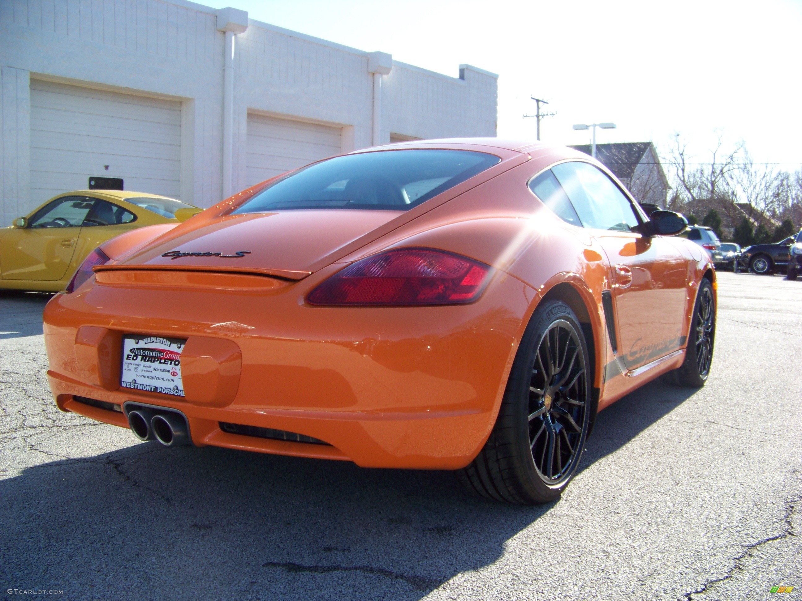 2008 Cayman S Sport - Orange / Black photo #4