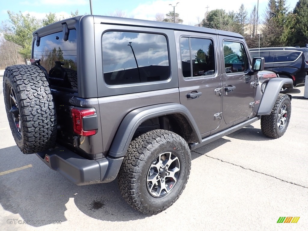 2020 Wrangler Unlimited Rubicon 4x4 - Granite Crystal Metallic / Black photo #5