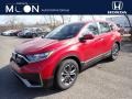 2020 Radiant Red Metallic Honda CR-V EX AWD  photo #1