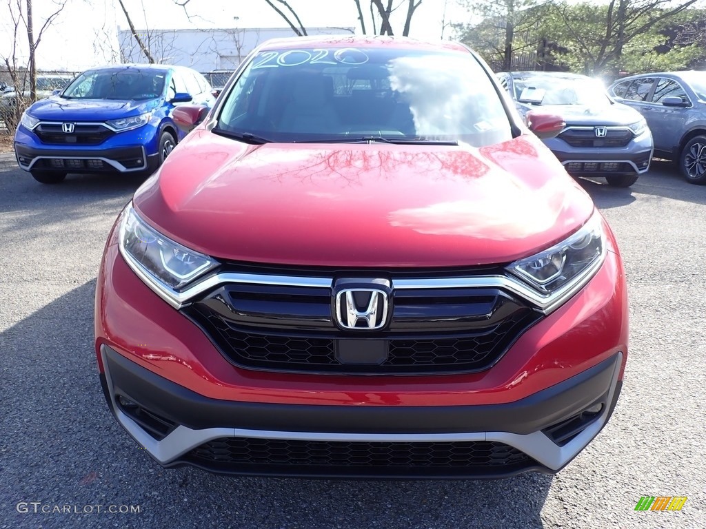 2020 CR-V EX AWD - Radiant Red Metallic / Gray photo #6