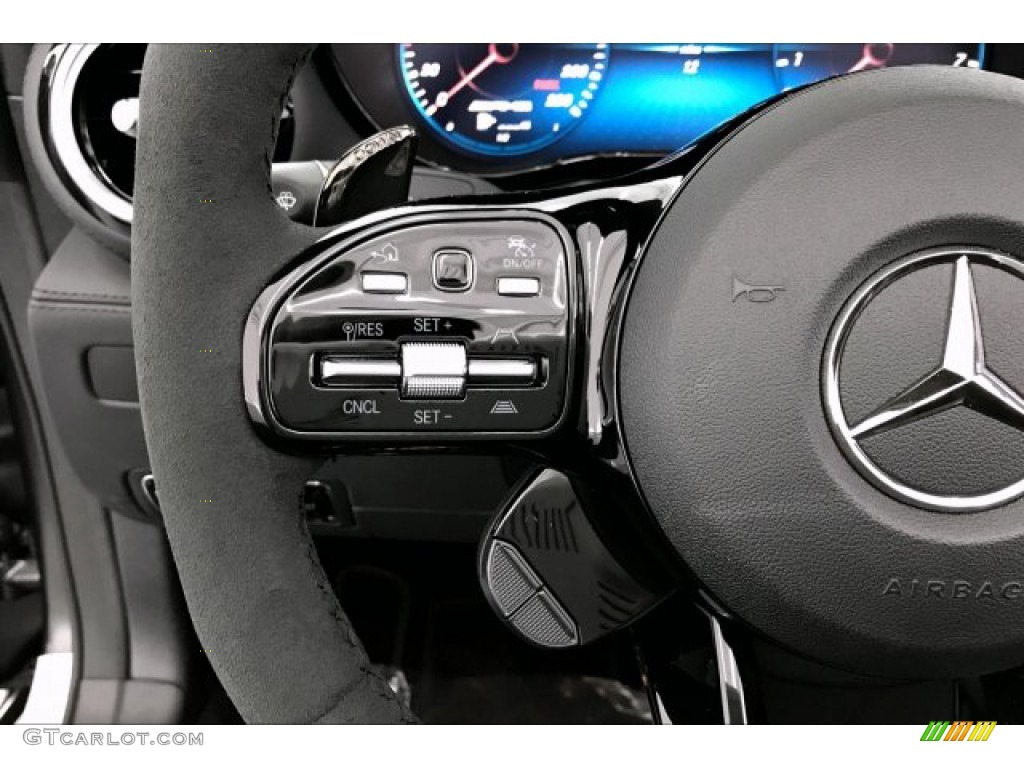 2020 Mercedes-Benz AMG GT R Roadster Black Steering Wheel Photo #137561539