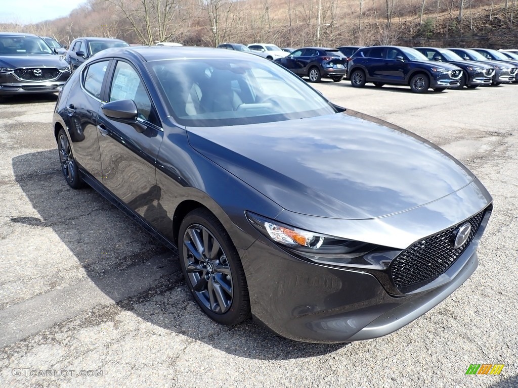 2020 MAZDA3 Hatchback - Machine Gray Metallic / Black photo #3