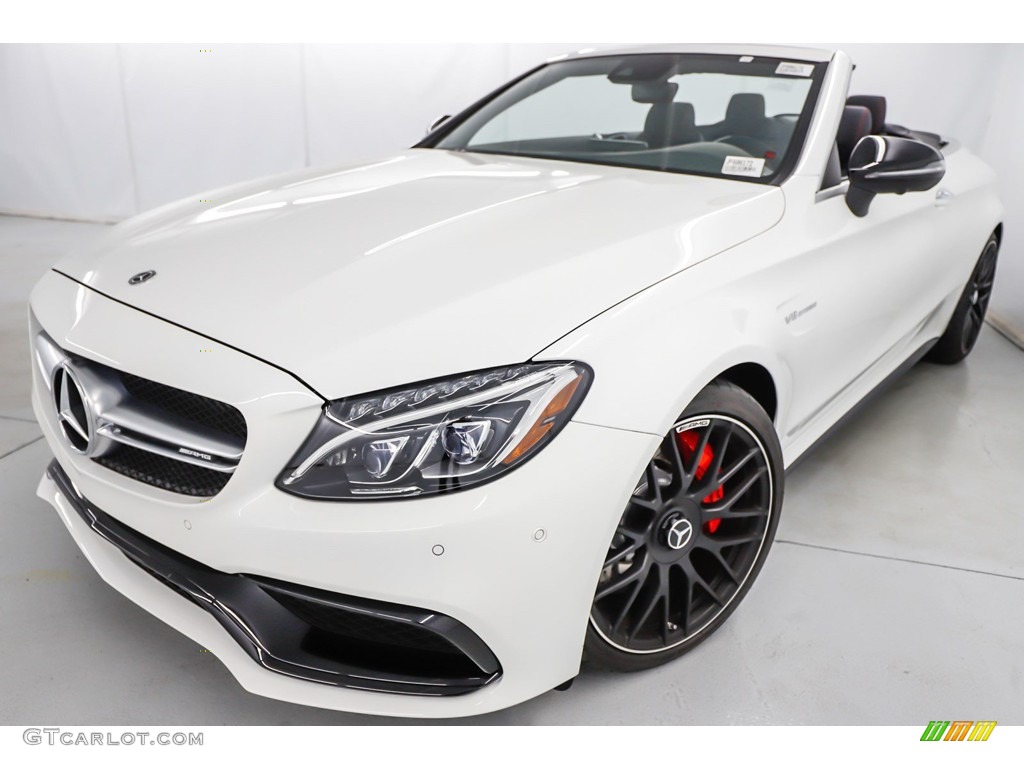 Polar White 2018 Mercedes-Benz C 63 S AMG Cabriolet Exterior Photo #137562781