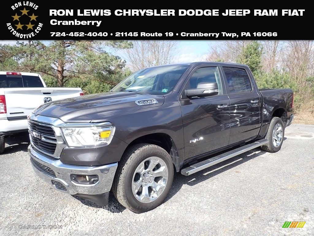 2020 1500 Big Horn Crew Cab 4x4 - Granite Crystal Metallic / Black/Diesel Gray photo #1