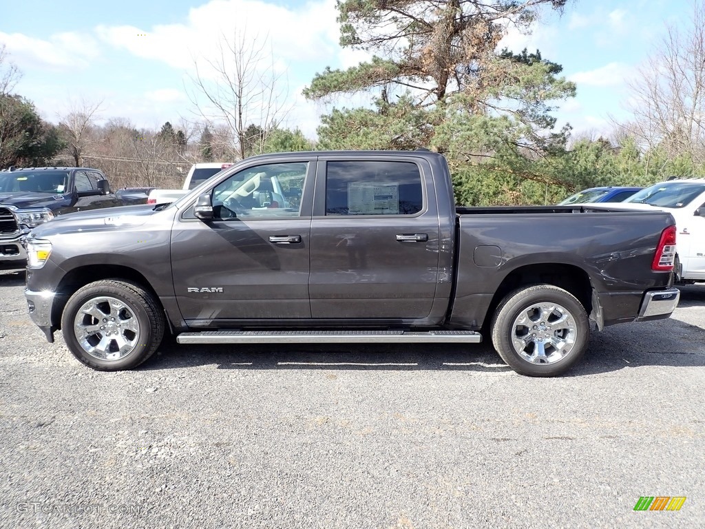 2020 1500 Big Horn Crew Cab 4x4 - Granite Crystal Metallic / Black/Diesel Gray photo #2