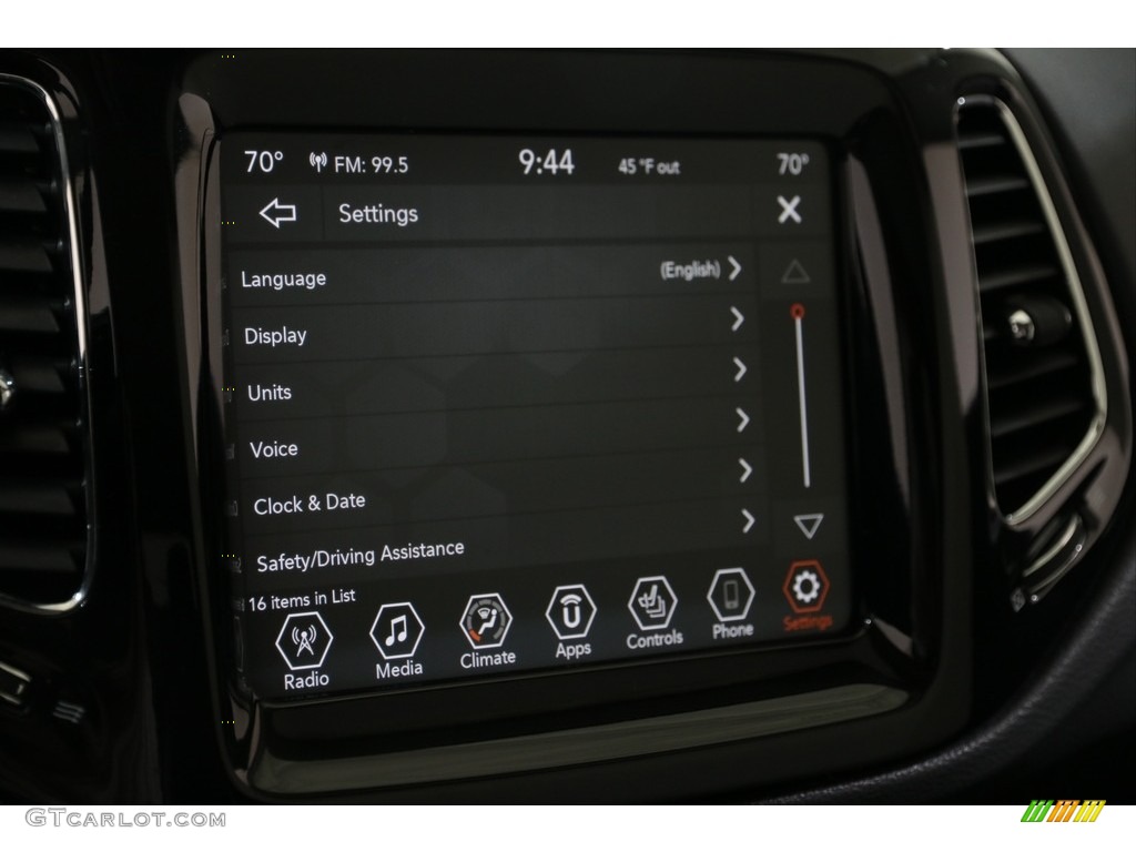 2020 Compass Limted 4x4 - Granite Crystal Metallic / Black photo #17