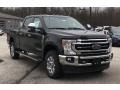 2020 Agate Black Ford F350 Super Duty Lariat Crew Cab 4x4  photo #3