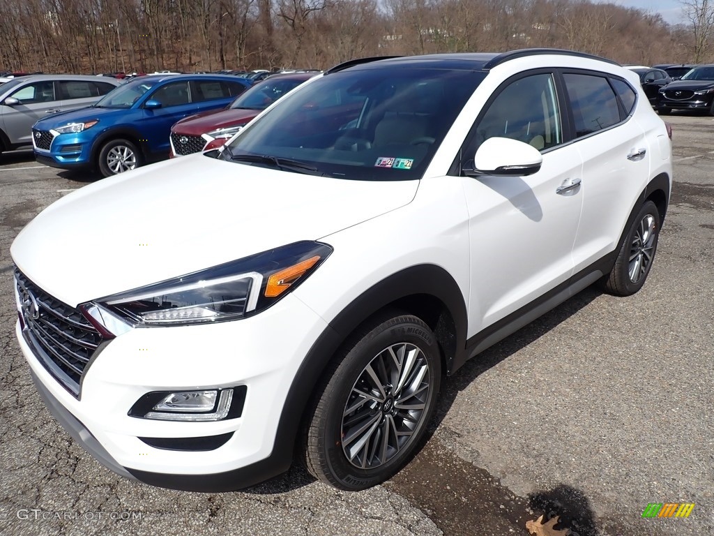 2020 Tucson Ultimate AWD - Cream White Pearl / Beige photo #5