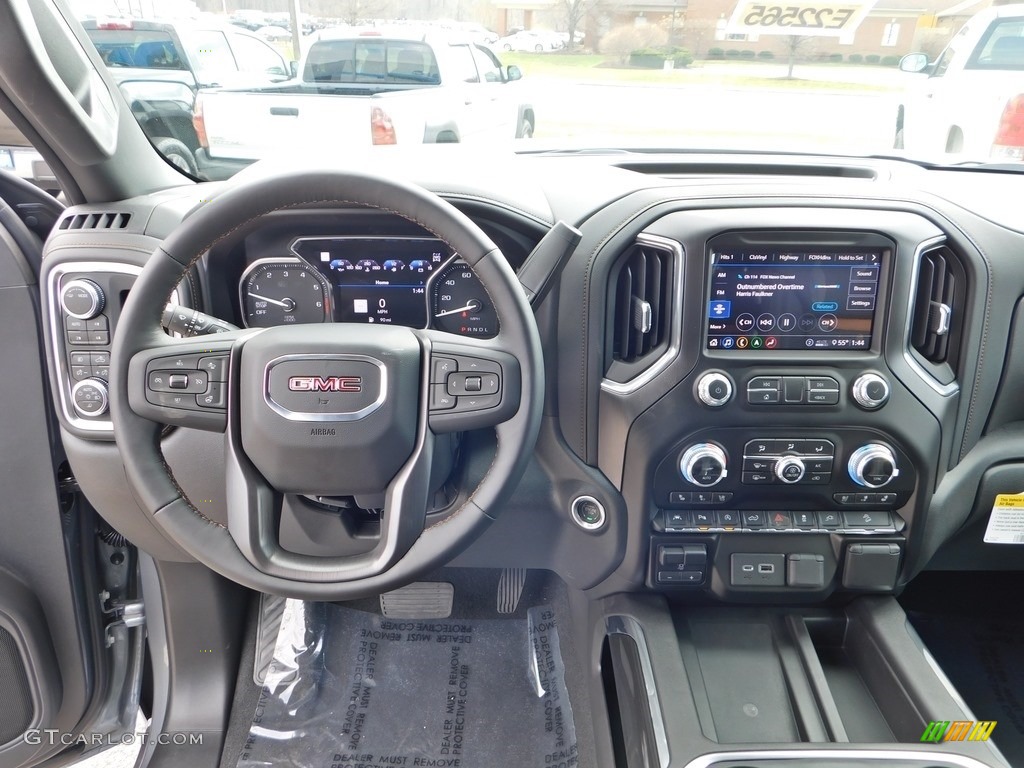2020 GMC Sierra 1500 AT4 Crew Cab 4WD Jet Black Dashboard Photo #137568313