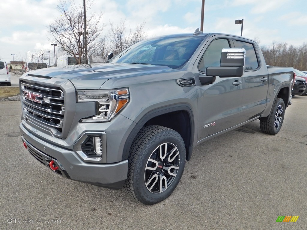 Satin Steel Metallic 2020 GMC Sierra 1500 AT4 Crew Cab 4WD Exterior Photo #137568359