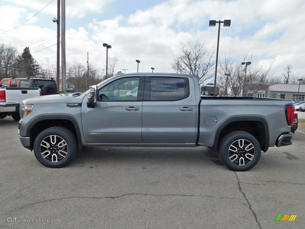 Satin Steel Metallic 2020 GMC Sierra 1500 AT4 Crew Cab 4WD Exterior Photo #137568382