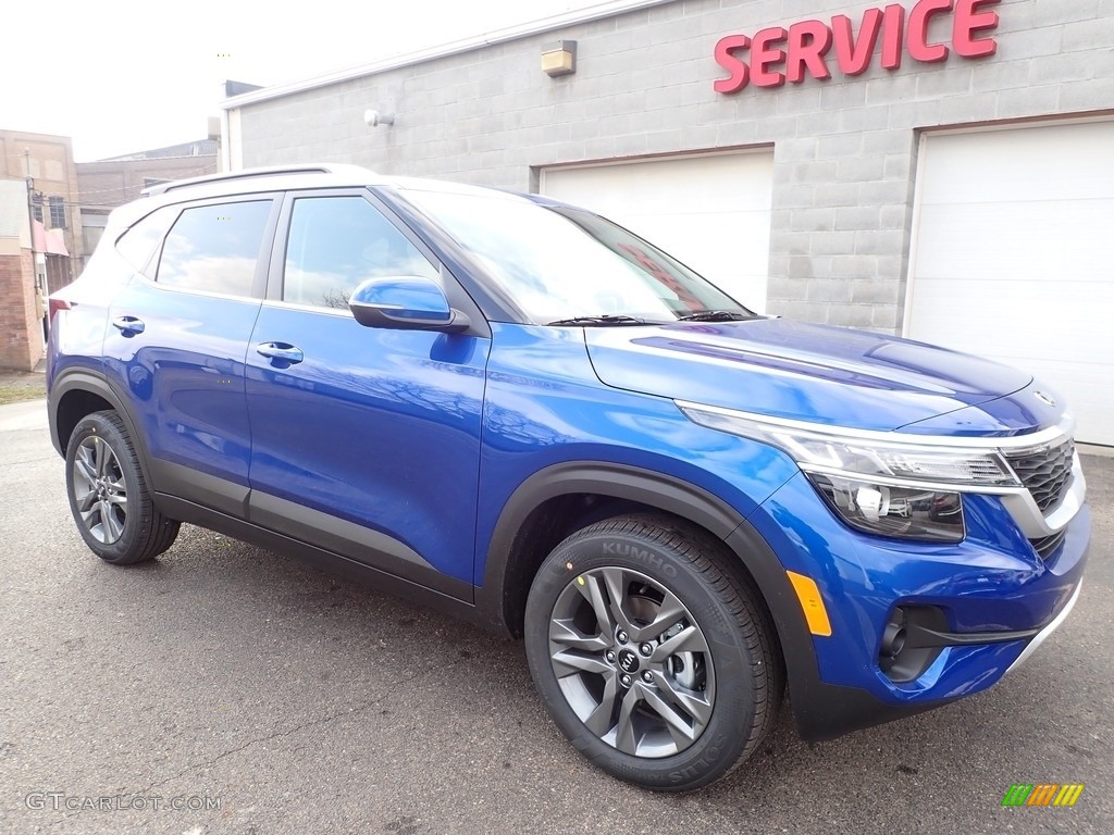 Neptune Blue 2021 Kia Seltos S Exterior Photo #137570392