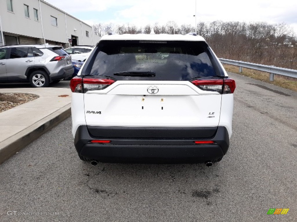 2020 RAV4 LE AWD - Super White / Black photo #45