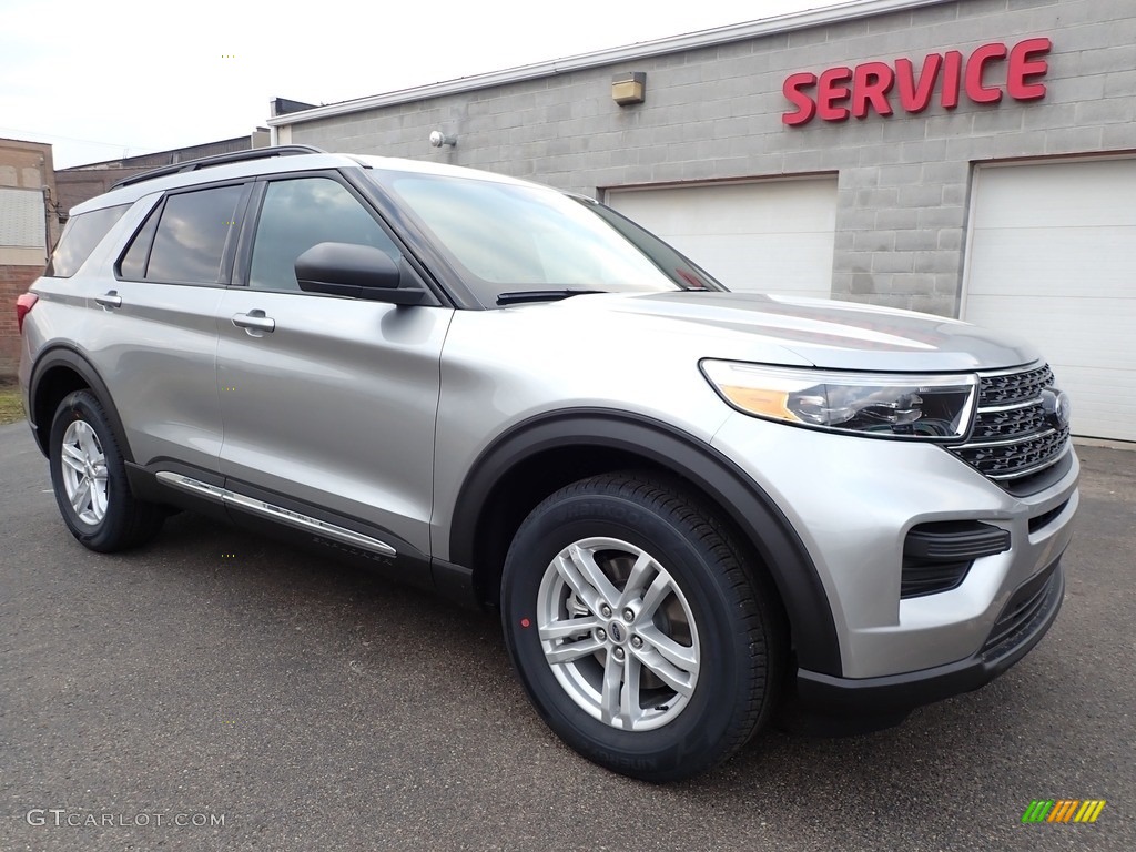 2020 Explorer XLT 4WD - Iconic Silver Metallic / Ebony photo #10