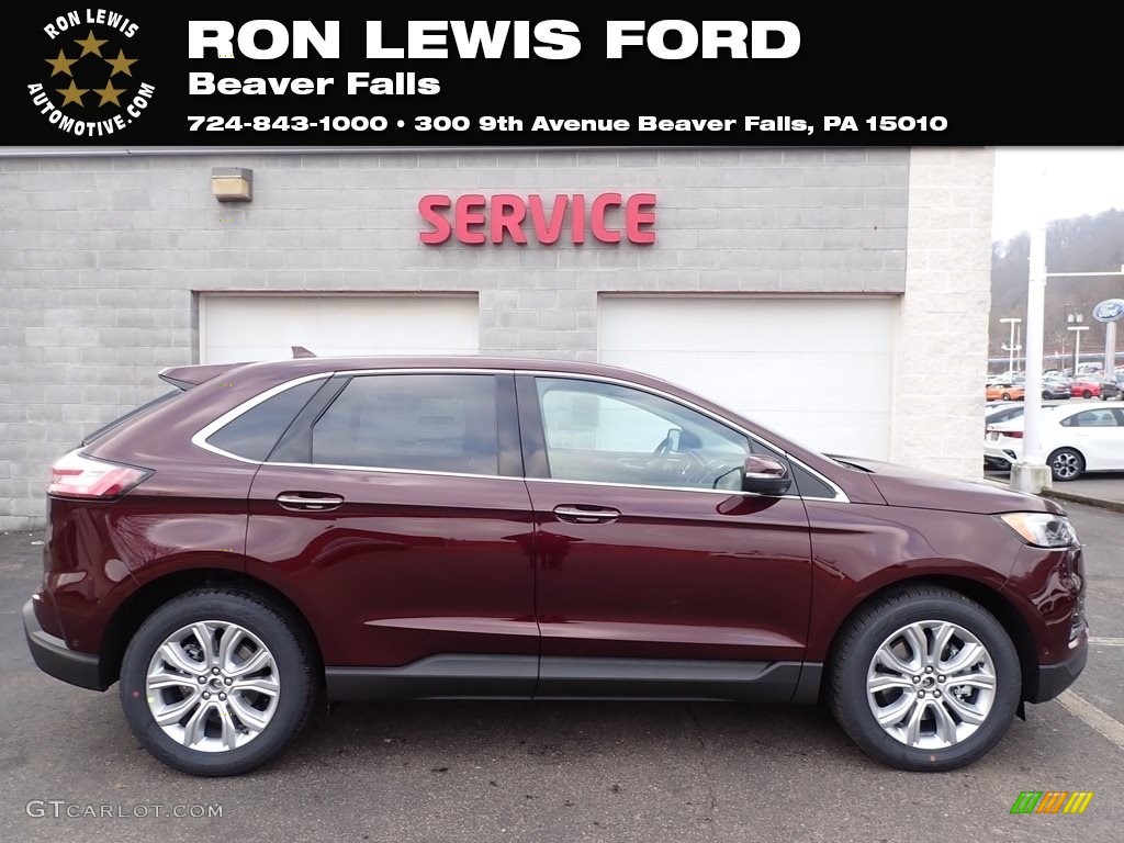 Burgundy Velvet Metallic Tinted Ford Edge