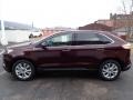 2020 Burgundy Velvet Metallic Tinted Ford Edge Titanium AWD  photo #6