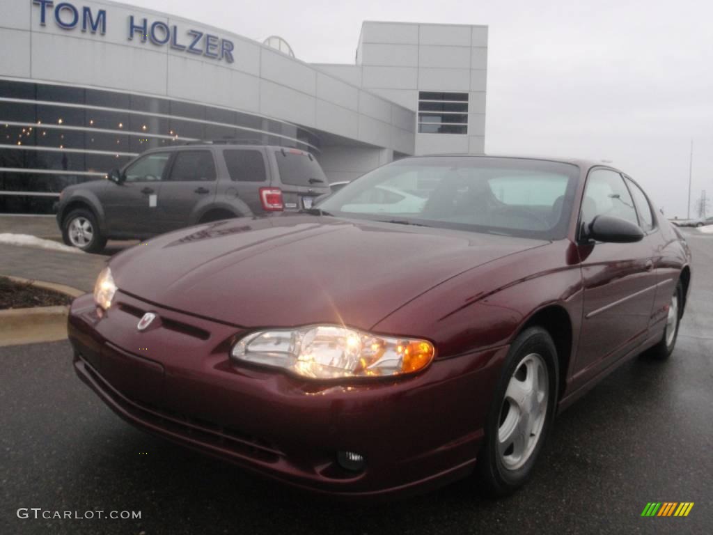 2002 Monte Carlo SS - Dark Carmine Red Metallic / Ebony photo #1