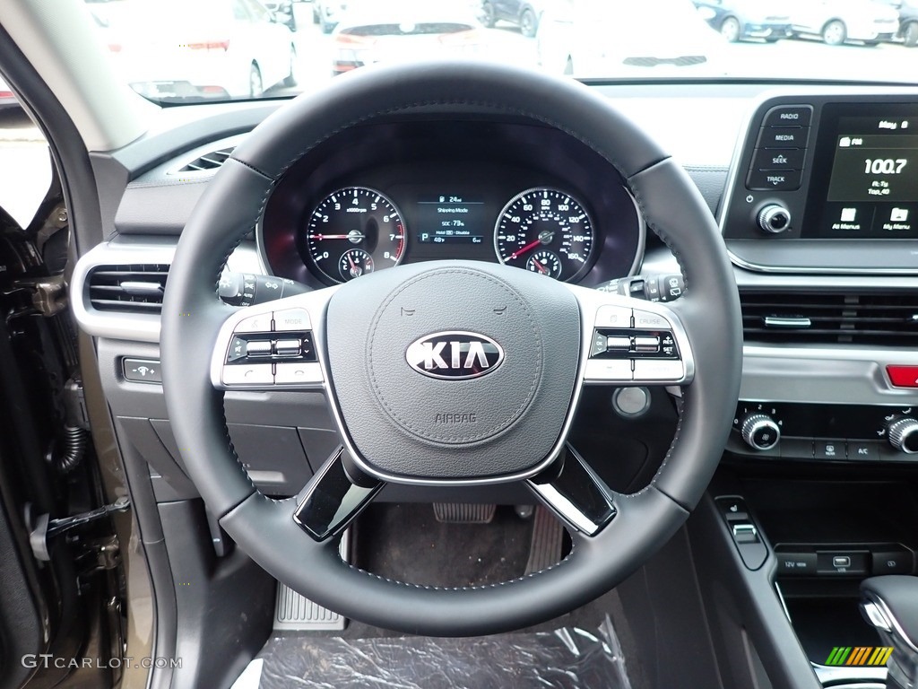 2020 Kia Telluride S AWD Black Steering Wheel Photo #137574505