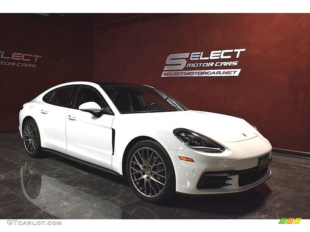 2017 Panamera 4S - White / Saddle Brown photo #3