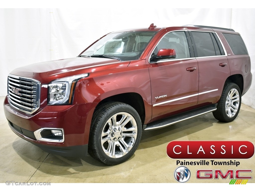 2020 Yukon SLT 4WD - Crimson Red Tintcoat / Cocoa/Dune photo #1