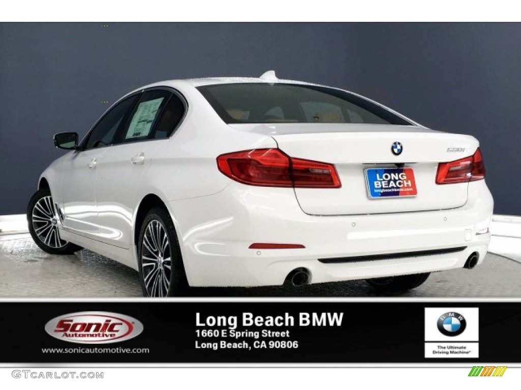 2020 5 Series 530i Sedan - Alpine White / Cognac photo #2
