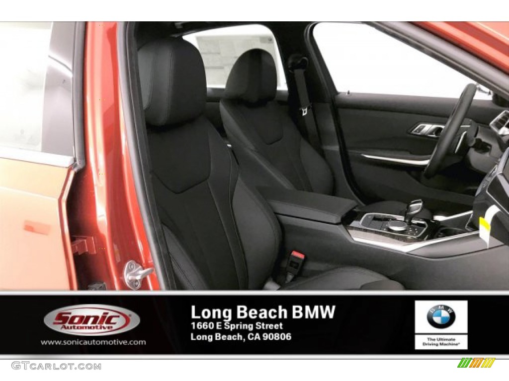 2020 3 Series 330i Sedan - Sunset Orange Metallic / Black photo #7