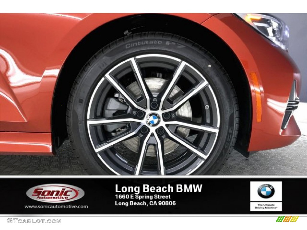 2020 3 Series 330i Sedan - Sunset Orange Metallic / Black photo #9