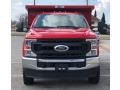 2020 Race Red Ford F350 Super Duty XL Regular Cab 4x4 Chassis Dump Truck  photo #3