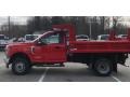 2020 Race Red Ford F350 Super Duty XL Regular Cab 4x4 Chassis Dump Truck  photo #5