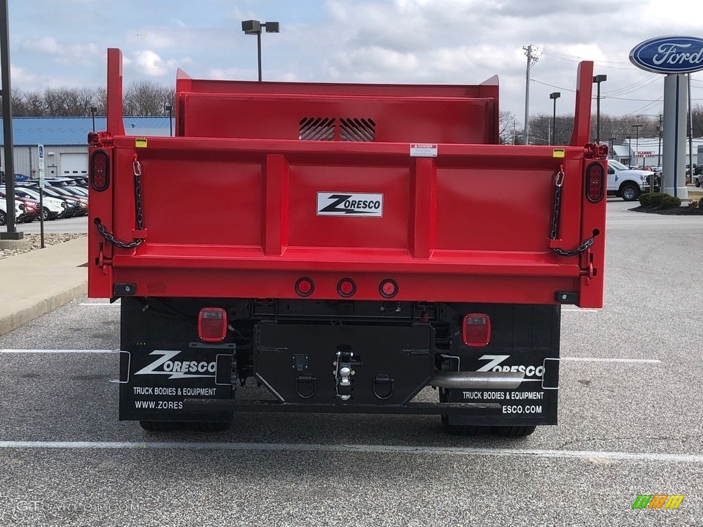 2020 F350 Super Duty XL Regular Cab 4x4 Chassis Dump Truck - Race Red / Medium Earth Gray photo #7