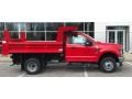 2020 Race Red Ford F350 Super Duty XL Regular Cab 4x4 Chassis Dump Truck  photo #12